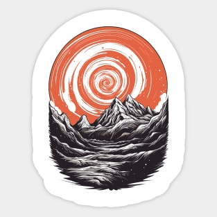 Vortex Mountains Vintage Sticker